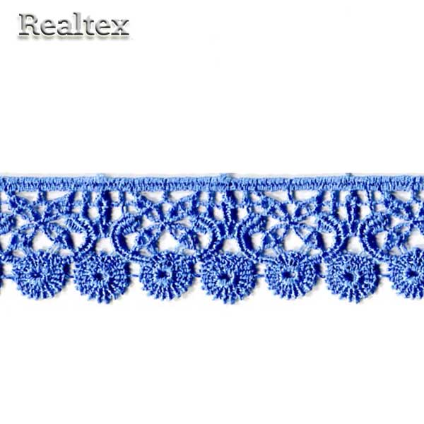 Кружево гипюр  25мм МА-48-1113 цв.022 василек