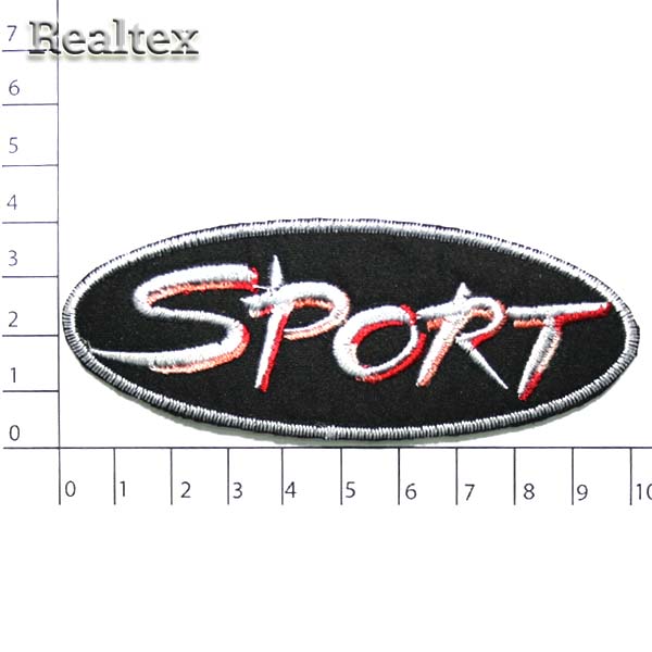 Термоаппликации 56299 "Sport" цв.черный/белый