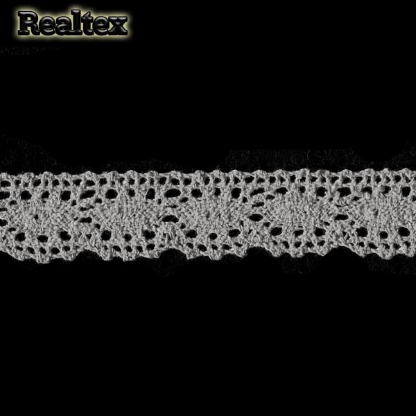 Кружево вязаное  25мм 25.01.097 цв.06 св.серый