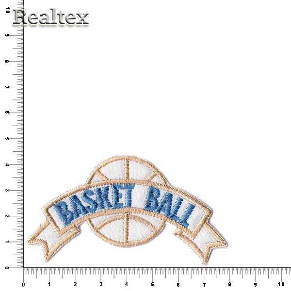Термоаппликации 50973 "Basketball" цв.белый