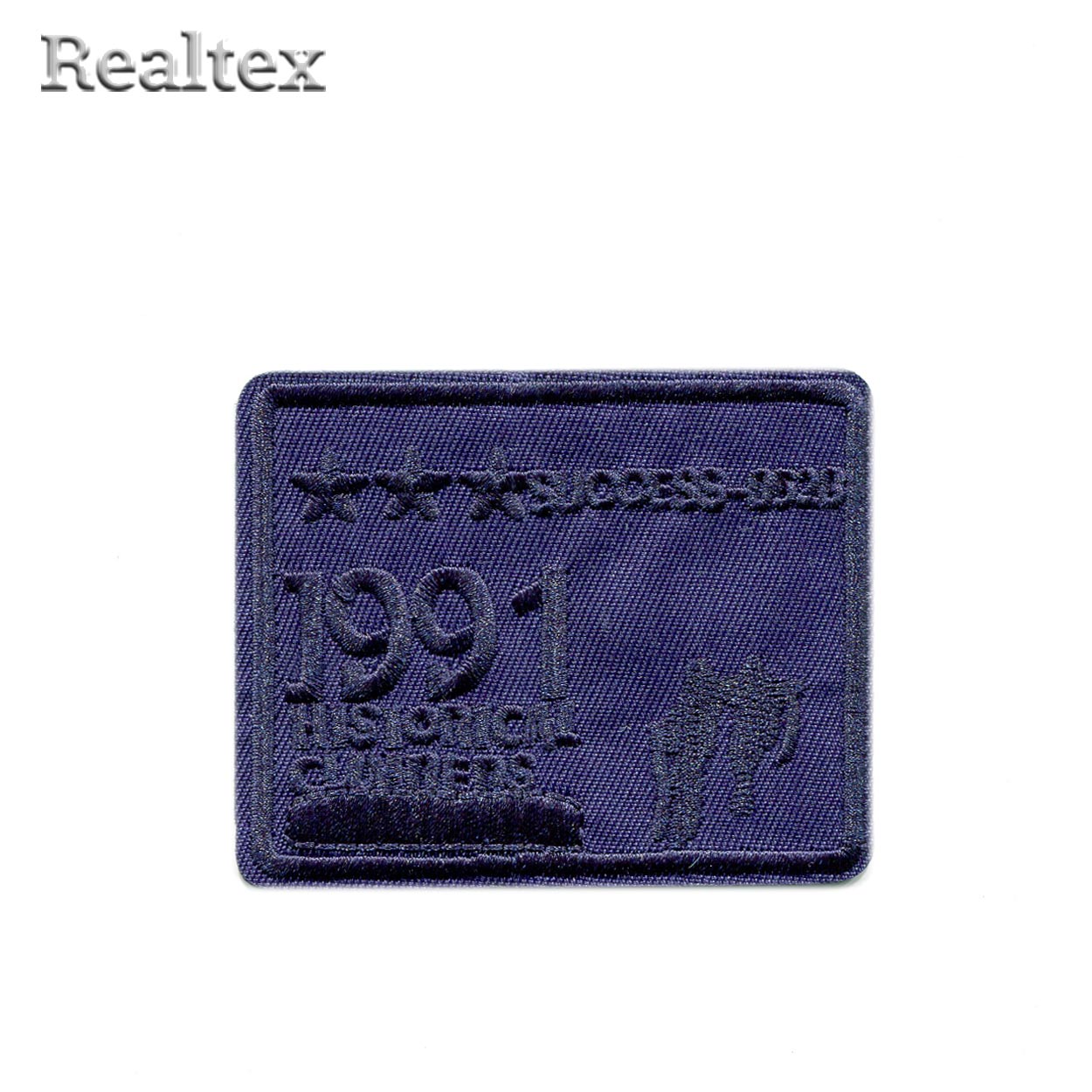  Термоаппликации Realtex № 1-1 "1991" цв.темно-синий