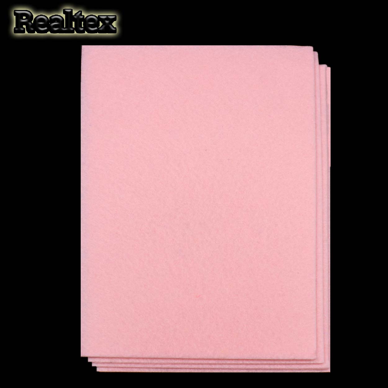 Фетр листовой средней жесткости Realtex 1мм 20*30см цв.09 розовый