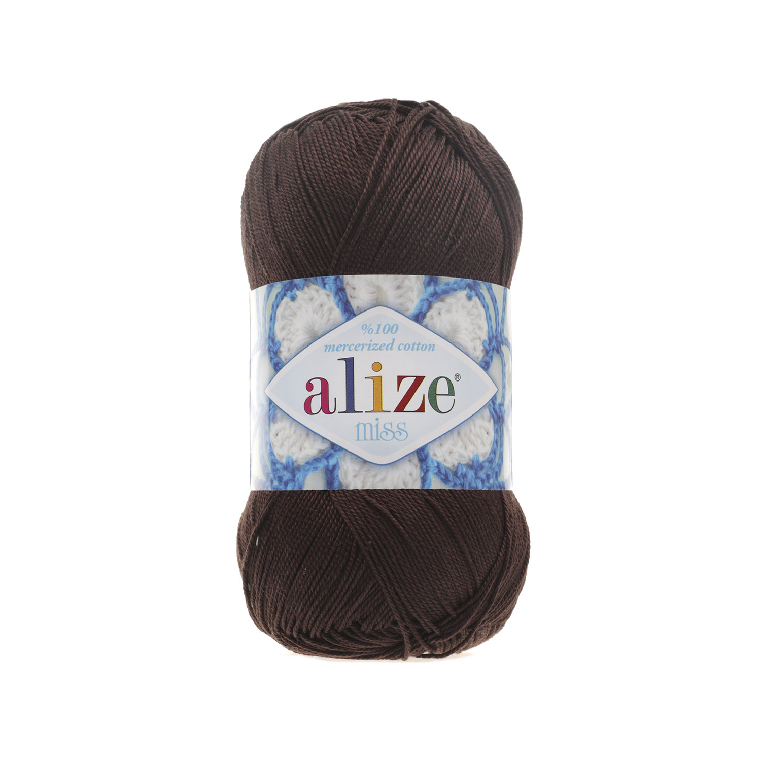 Пряжа Alize "Miss" (0,25кг) цв.026 коричневый