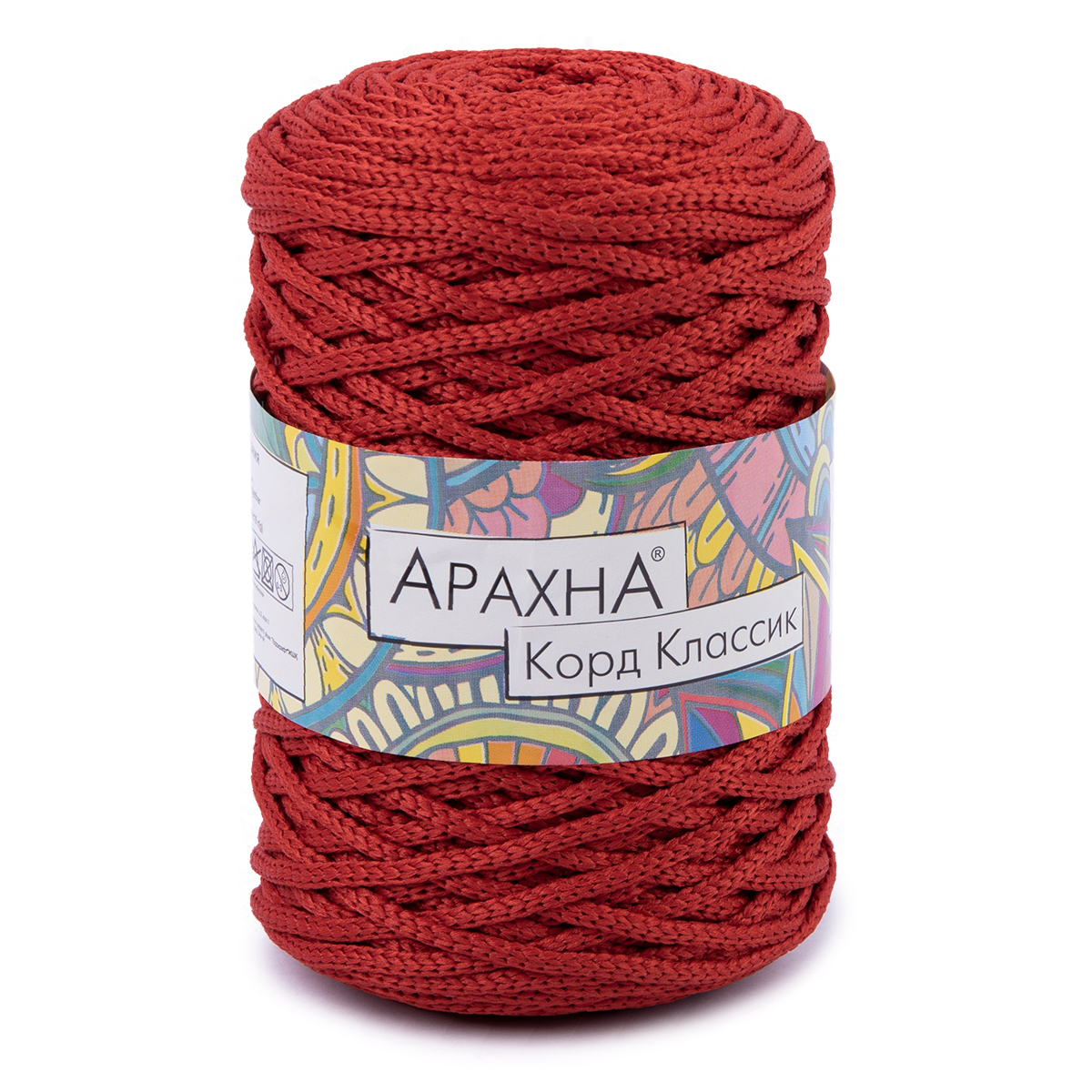 Шнур для вязания Arachna "Cord Classic" (200гр*100м) цв.23 красный