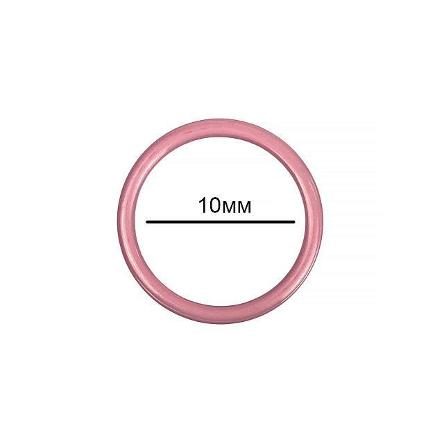 Кольцо 10мм металл крашеный TBY-57712 цв.S256 розовый рубин