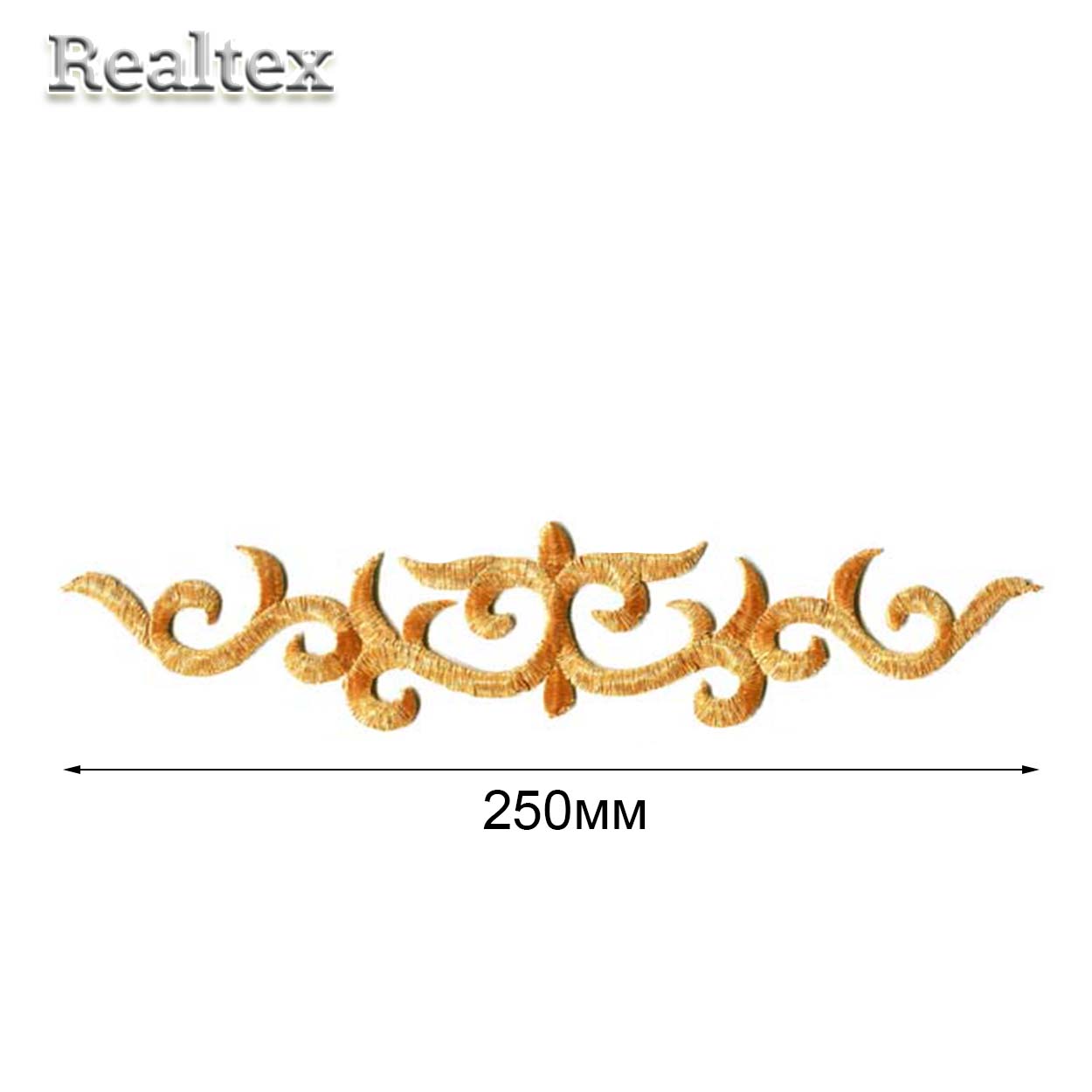 Термоаппликации орнамент Realtex R-3300 цв.золото