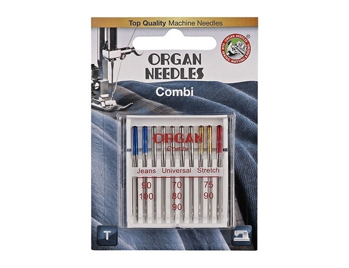 Иглы БШМ ORGAN универсальные COMBI (10игл) в блистере