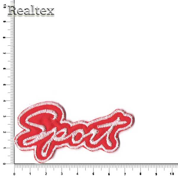 Термоаппликации 101 "Sport" цв.красный