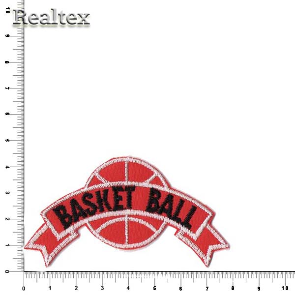 Термоаппликации 50973 "Basketball" цв.красный