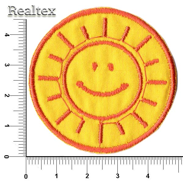 Термоаппликации детские 501 "Солнце" цв.желтый