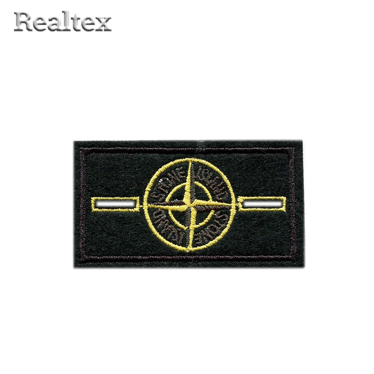  Термоаппликации Realtex №20 "Stone island" цв.черный/желтый