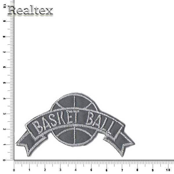 Термоаппликации 50973 "Basketball" цв.серый