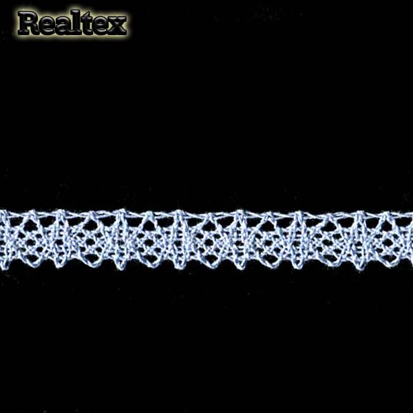 Кружево вязаное  12мм 12.01.057 цв.20 светло-голубой