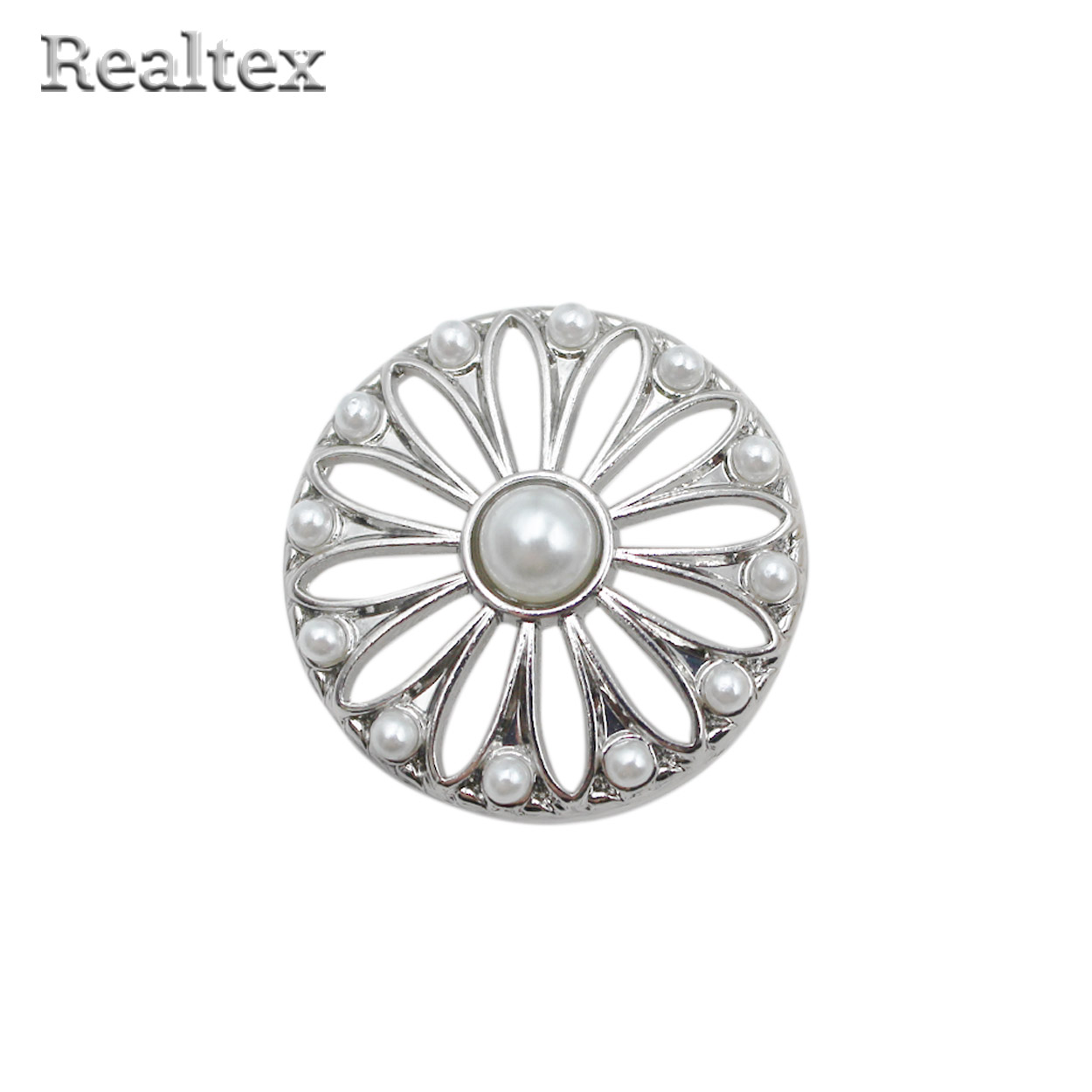 Пуговицы RB D057 36L (12шт) цв.Silver