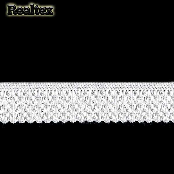  Резинка бельевая  Realtex 25мм 9122-25 цв.белый