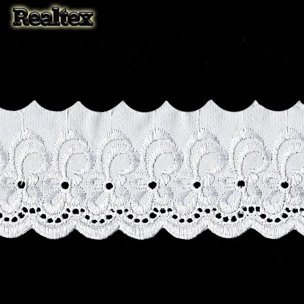 Шитье Realtex  75мм 28940 цв.белый