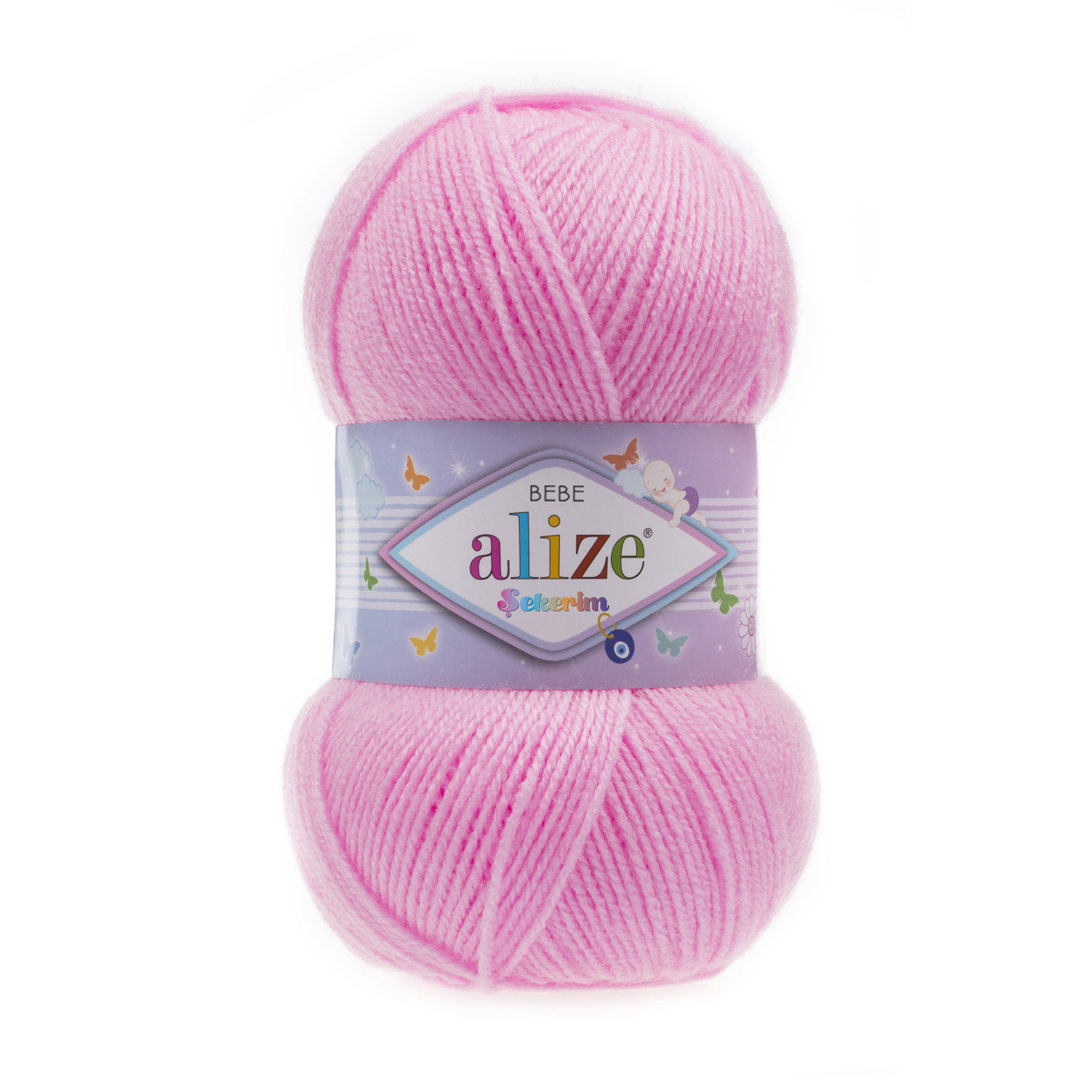 Пряжа Alize "Sekerim Bebe" (0,5кг) цв.191 розовый