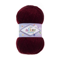 Пряжа Alize "Sekerim Bebe" (0,5кг) цв.057 бордовый