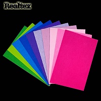 Фетр листовой жесткий Realtex 2мм 20*30см цв.ассорти 