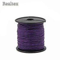 Шнур вощенный Realtex 1мм цв.193 фиолетовый