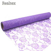 Кружево упаковочное Realtex в рулоне цв.сиреневый