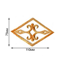 Термоаппликации орнамент Realtex R-1890 цв.золото