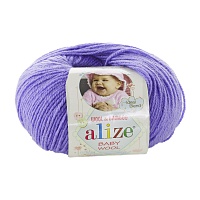 Пряжа Alize "Baby Wool" (0,5кг) цв.042 фиолетовый