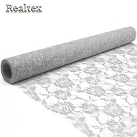 Кружево упаковочное Realtex в рулоне цв.серый