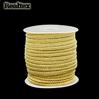 Шнур мебельный плетенный Realtex 6мм DG цв.золотистый