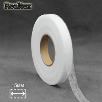 Паутинка  15мм Realtex (64м) цв.белый