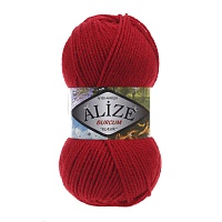 Пряжа Alize "Burcum Klasik" (0,5кг) цв.106 красный