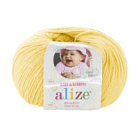 Пряжа Alize "Baby Wool" (0,5кг) цв.187 лимонный