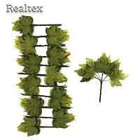 Realtex Лист кленовый (12бук.*12лист.) цв.зеленый