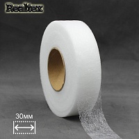 Паутинка  30мм Realtex (64м) цв.белый