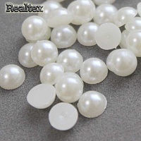 Полу-бусы  8мм (20гр) цв.01 молочный