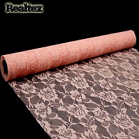 Кружево упаковочное Realtex в рулоне цв.персиковый