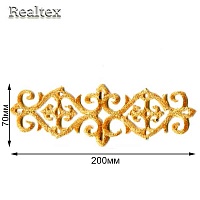 Термоаппликации орнамент Realtex R-1888 цв.золото