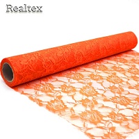 Кружево упаковочное Realtex в рулоне цв.оранжевый