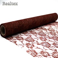 Кружево упаковочное Realtex в рулоне цв.коричневый