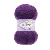 Пряжа Alize "Sekerim Bebe" (0,5кг) цв.044 т.фиолетовый