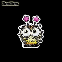 Термоаппликации детские Realtex №12 "Сова" цв.желтый