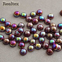 Полу-бусы  6мм (20гр) цв.АВ коричневый