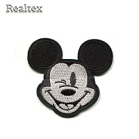 Термоапплиации детские Realtex RT-028 "Голова Микки Мауса"