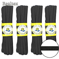 Резинка-вздержка Realtex Тайвань  8мм (4*10м) цв.черный