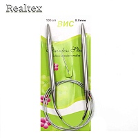 Спицы металл круговые на тросике Realtex 100см №8,0 (10шт)