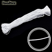  Резинка шляпная 2мм (100м) Realtex цв.белый