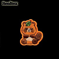 Термоаппликации детские Realtex №21 "Панда" цв.оранжевый