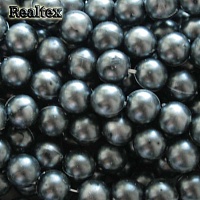 Бусины на нитях  5мм цв.А05 т.серый