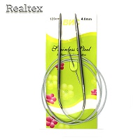 Спицы металл круговые на тросике Realtex 120см №4,0 (10шт)