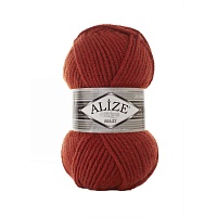 Пряжа Alize "Super Lana Maxi" (0,5кг) цв.036 терракот